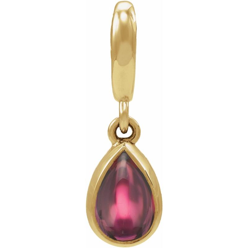 Bezel-Set Cabochon Charm/Pendant