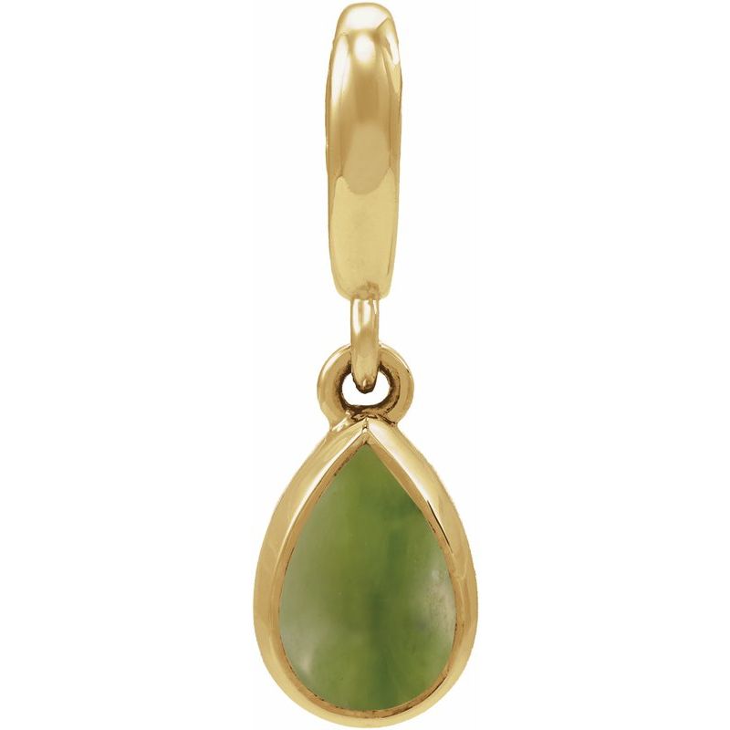 Bezel-Set Cabochon Charm/Pendant