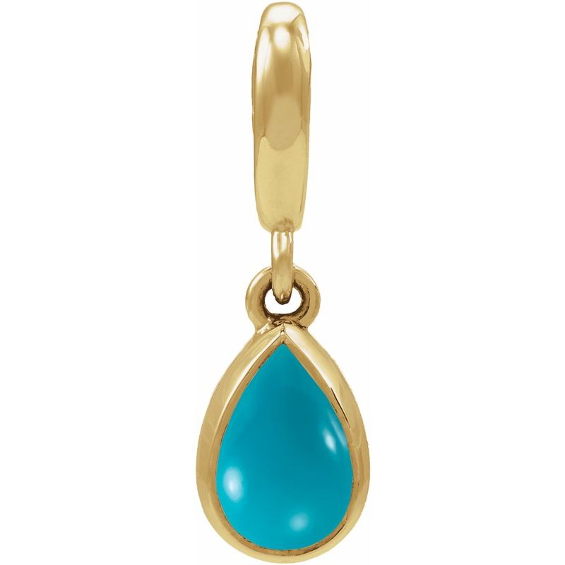 Bezel-Set Cabochon Charm/Pendant