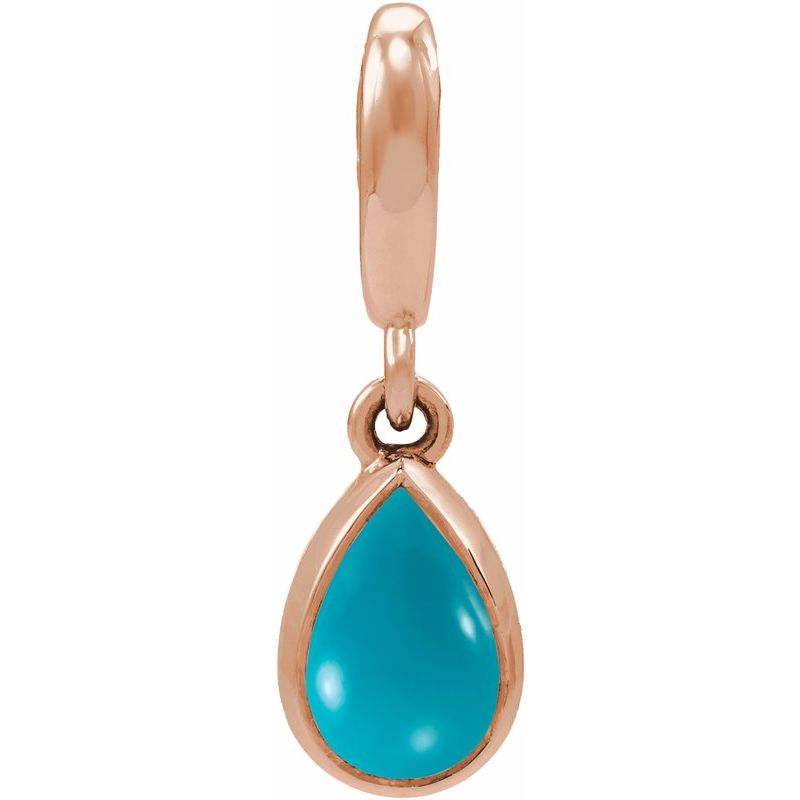 Bezel-Set Cabochon Charm/Pendant