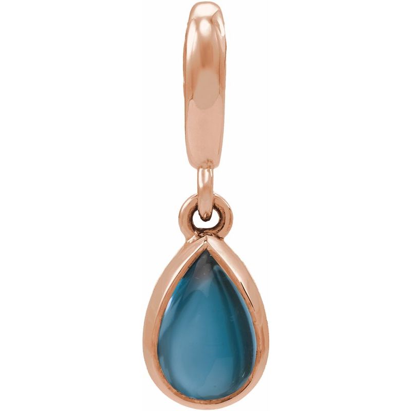Bezel-Set Cabochon Charm/Pendant
