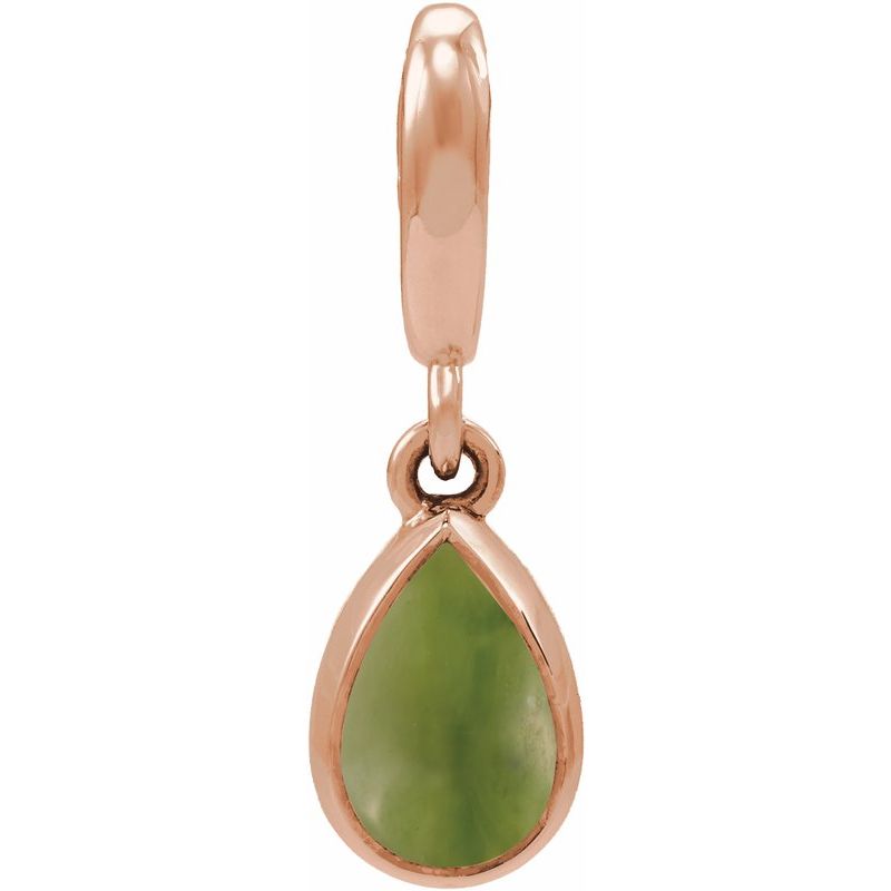 Bezel-Set Cabochon Charm/Pendant