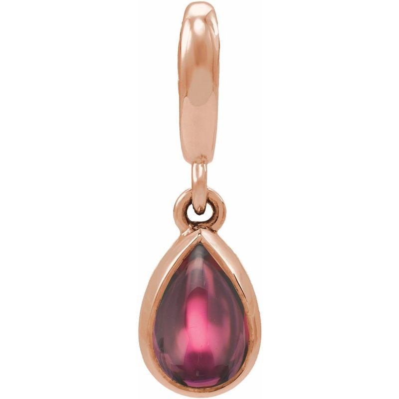 Bezel-Set Cabochon Charm/Pendant