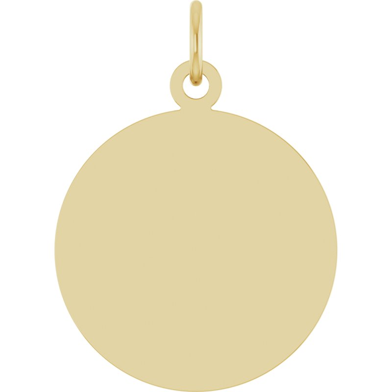 Engravable Disc Necklace & Pendant