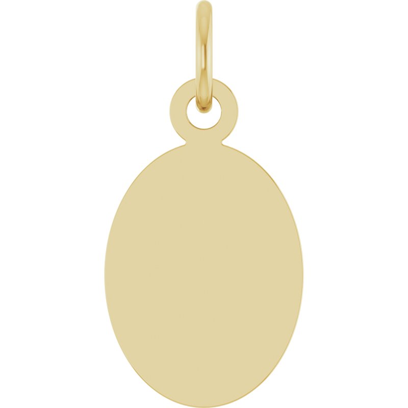 Engravable Oval Necklace or Pendant