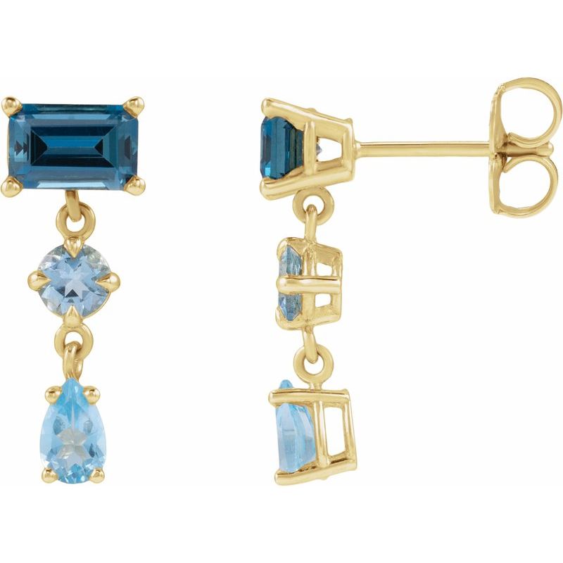 Multi-Shape Dangle Earrings