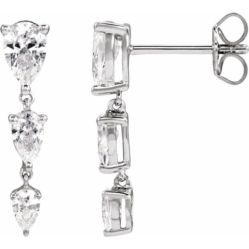 Three-Stone Earrings