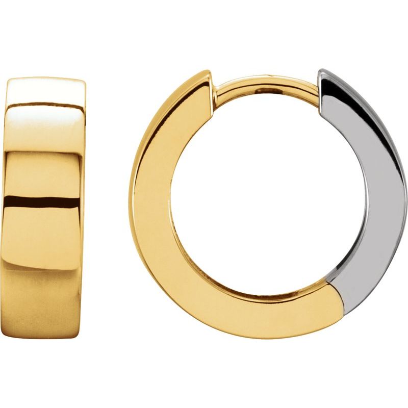 Hinged 14.5 mm Hoop Earrings No. 2