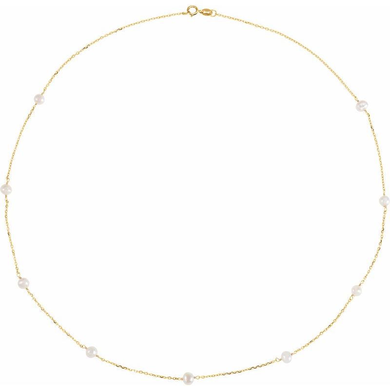 Pearl Station Necklace