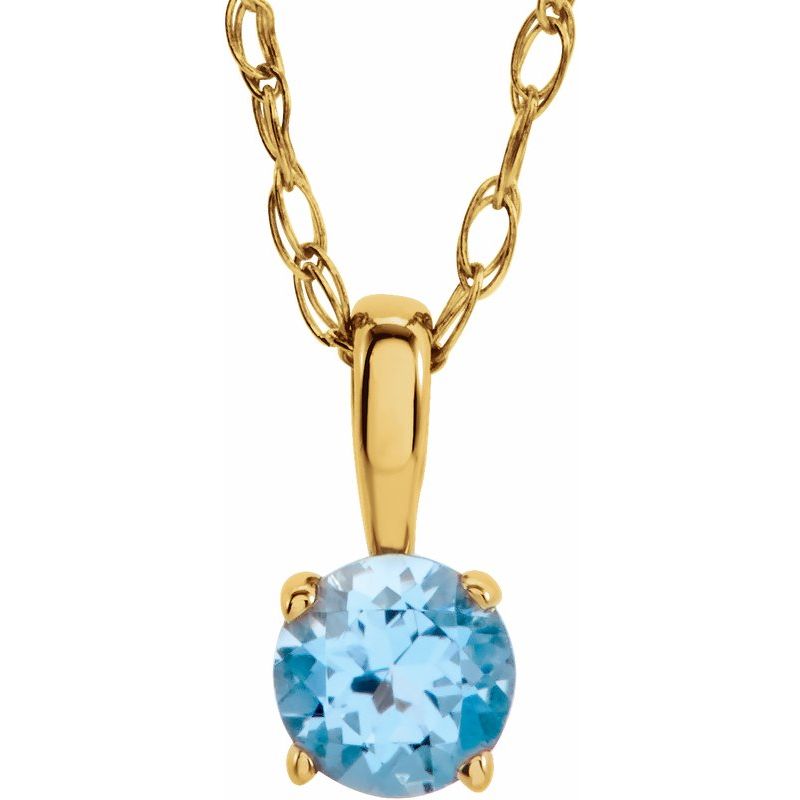 Youth Birthstone Necklace or Pendant