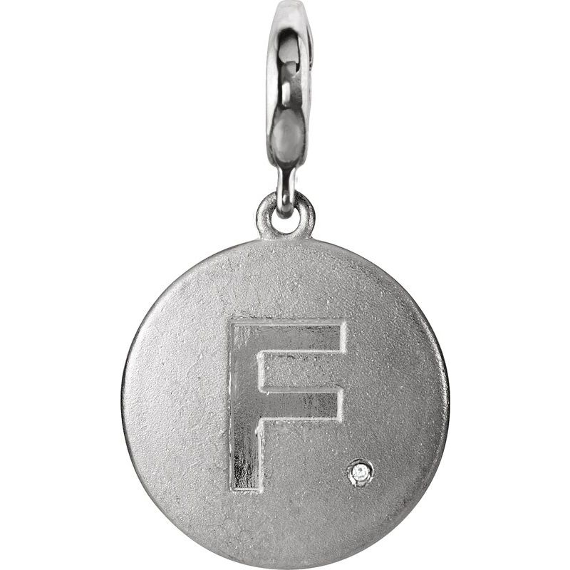 Accented Initial Charm/Pendant