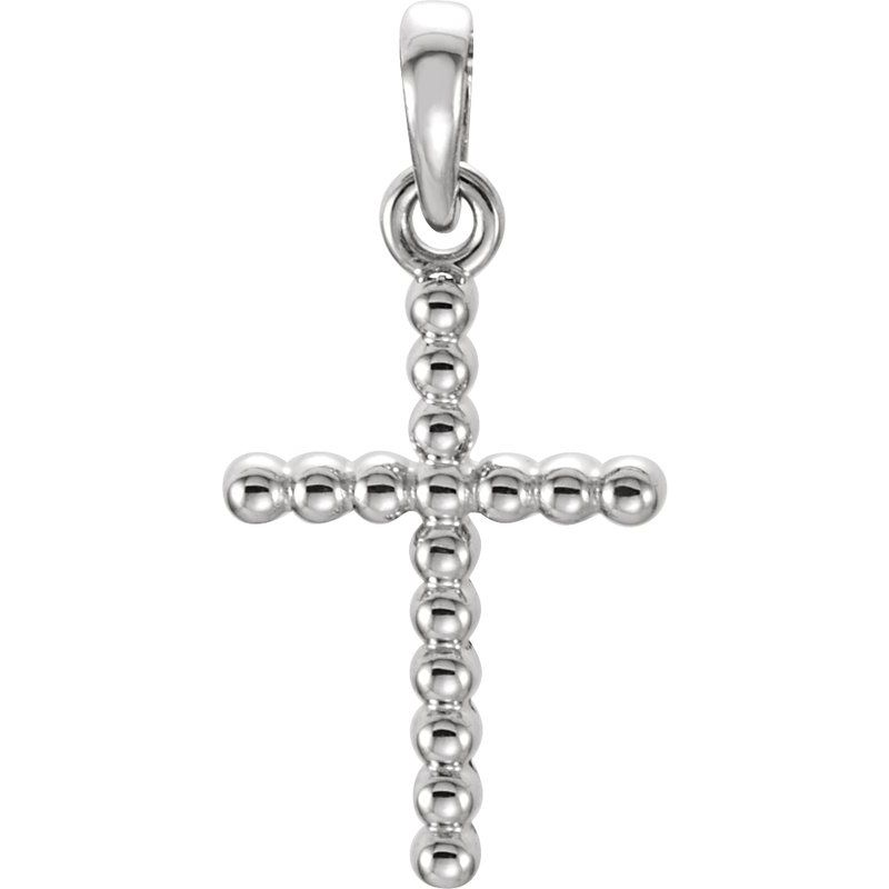 Beaded Cross Necklace or Pendant