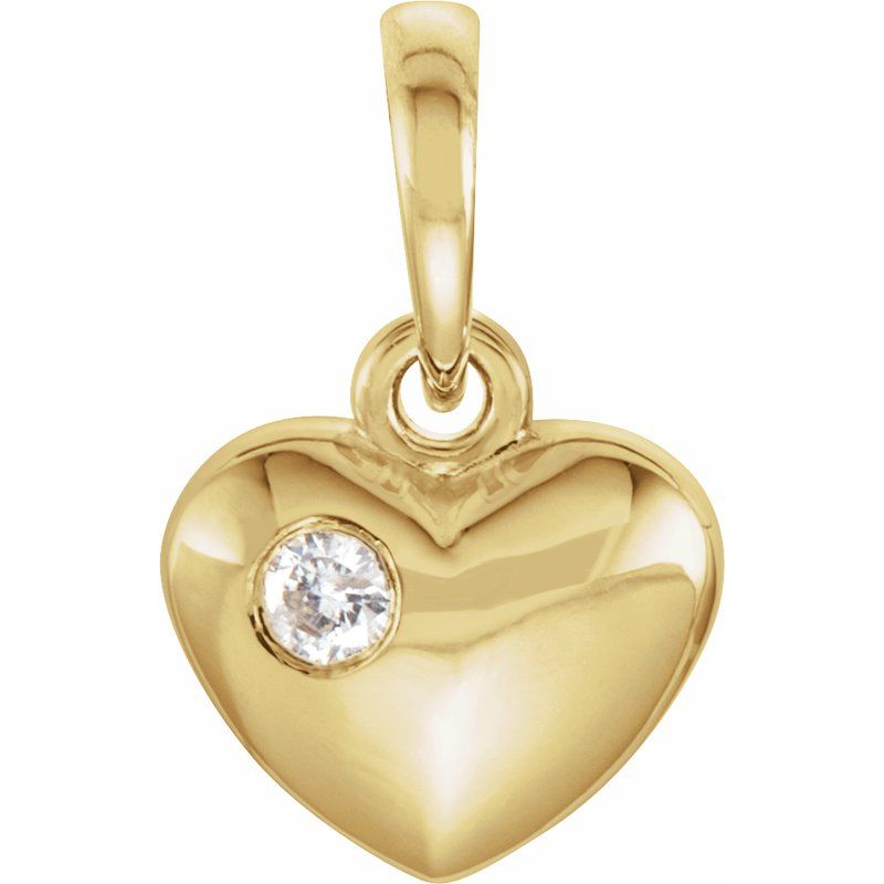 Engravable Heart Pendant