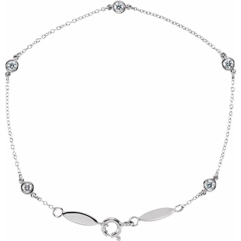 Bezel-Set Five-Station Bracelet