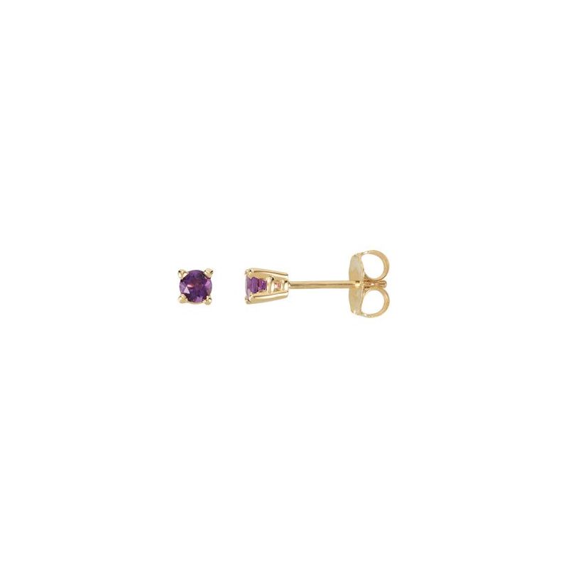 Round 4-Prong Stud Earrings No. 2