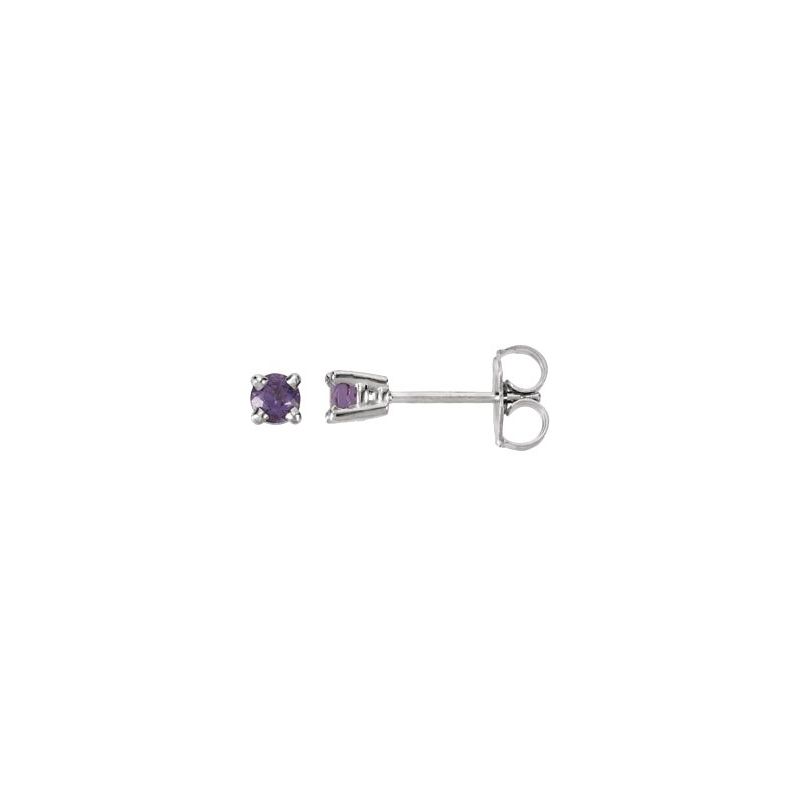 Round 4-Prong Stud Earrings No. 2
