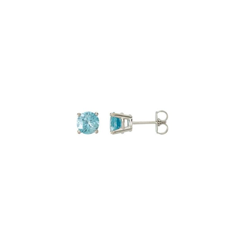 Round 4-Prong Stud Earrings No. 2