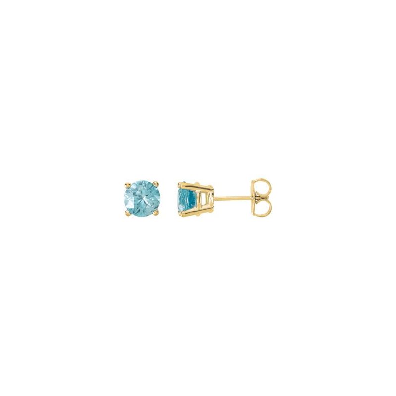 Round 4-Prong Stud Earrings No. 2