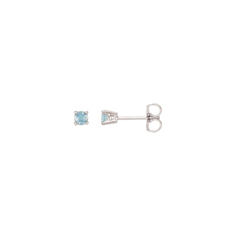 Round 4-Prong Stud Earrings No. 2
