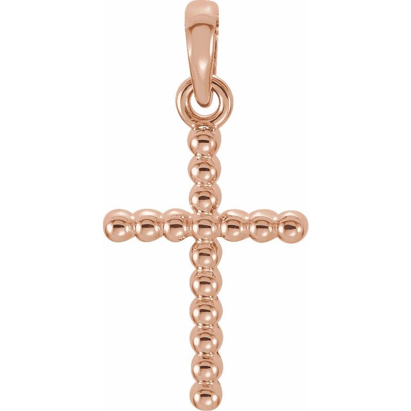 Beaded Cross Necklace or Pendant