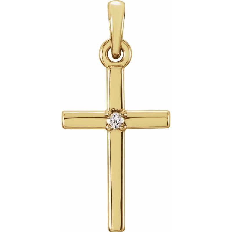 Birthstone Cross Pendant