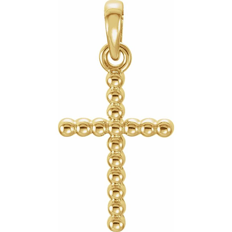 Beaded Cross Necklace or Pendant