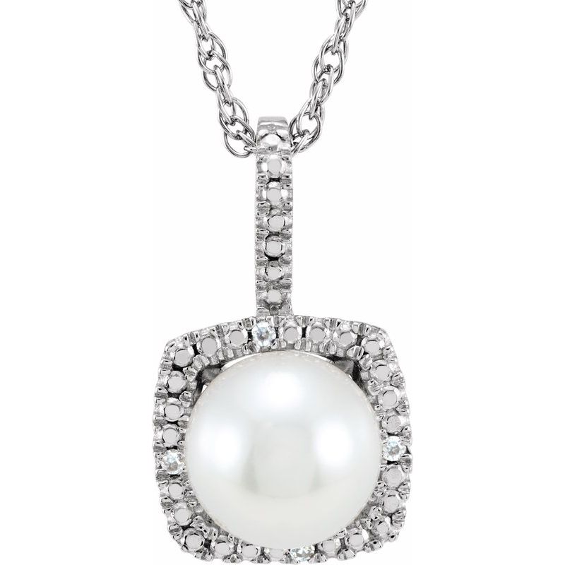 Birthstone Halo-Style Necklace
