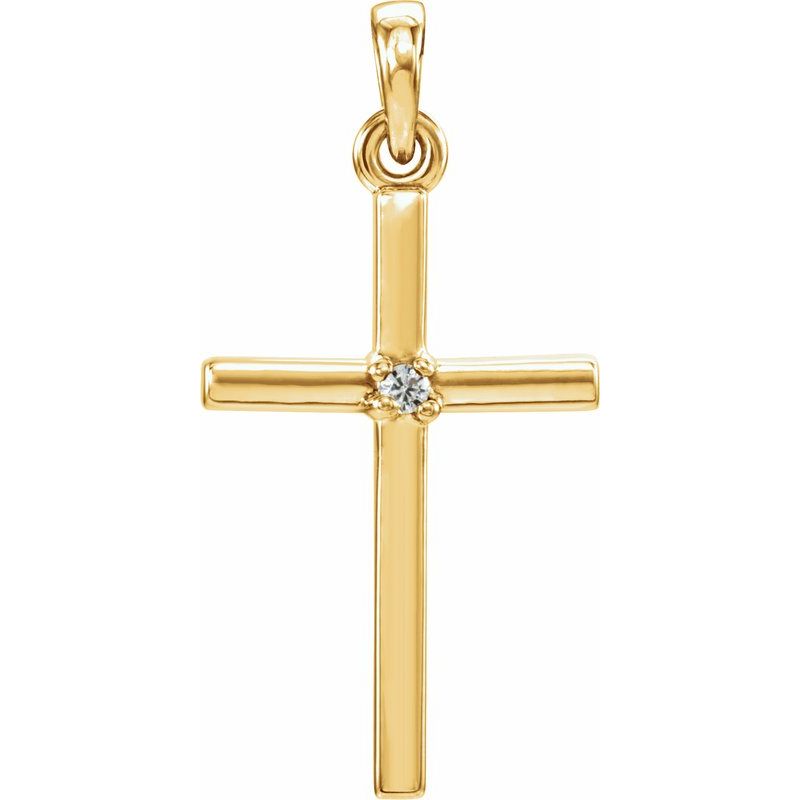 Birthstone Cross Pendant