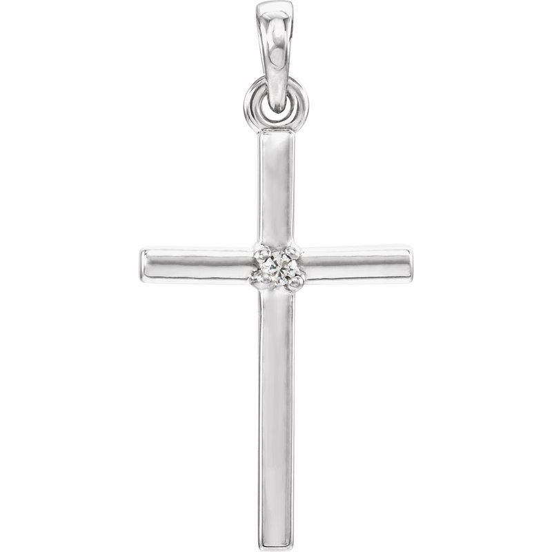 Birthstone Cross Pendant