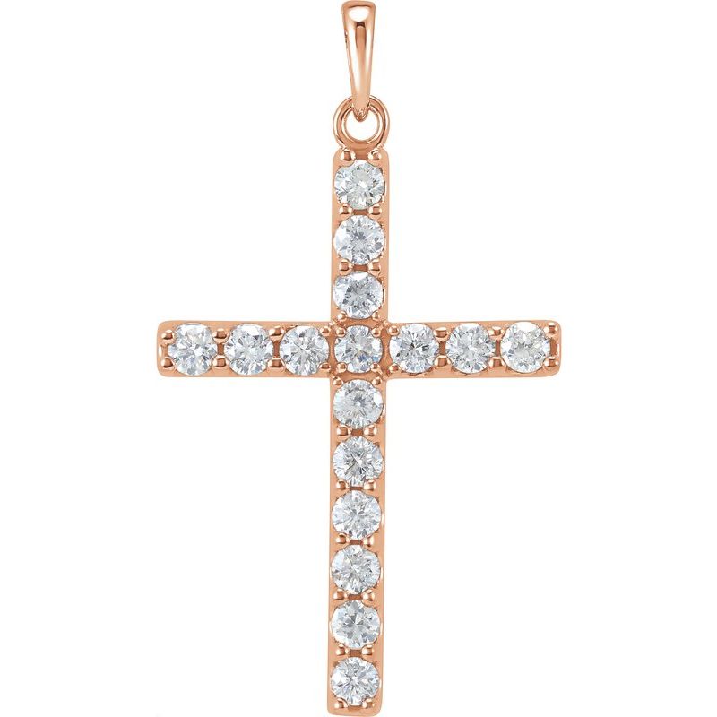 Accented Cross Necklace or Pendant