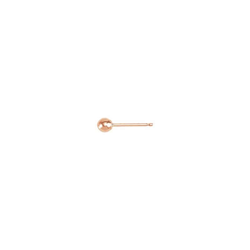Ball Earrings with Bright Finish