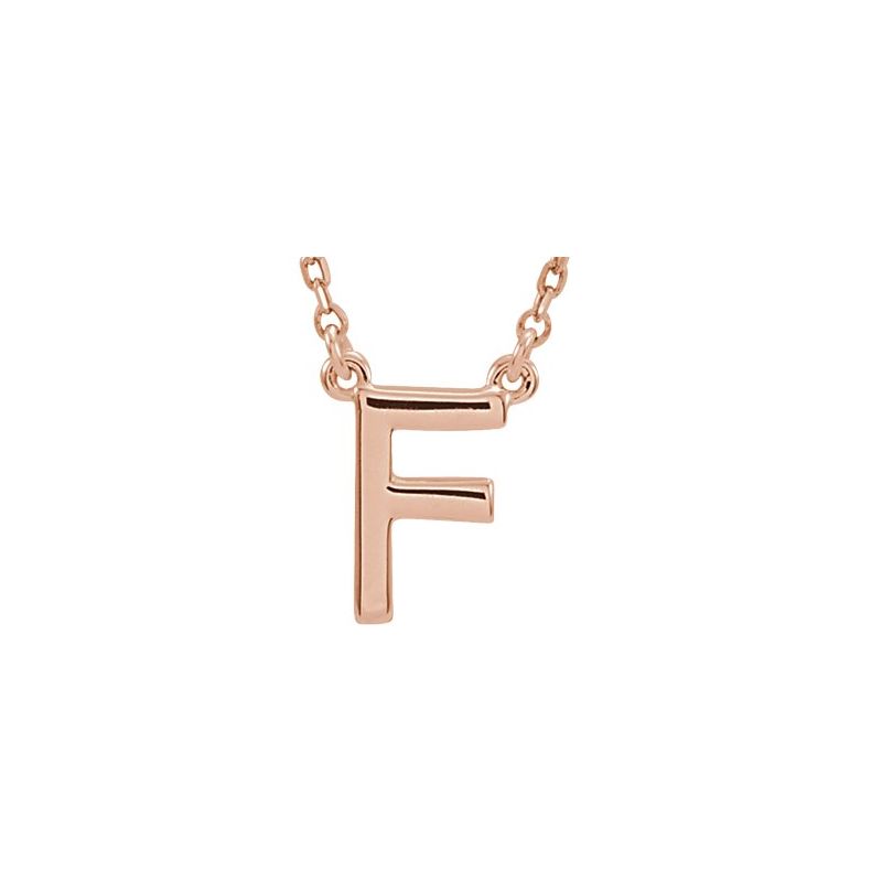 Block Initial 16″ Necklace