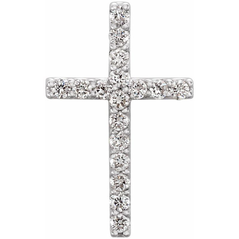Petite Cross Necklace or Pendant — Diamond No. 2
