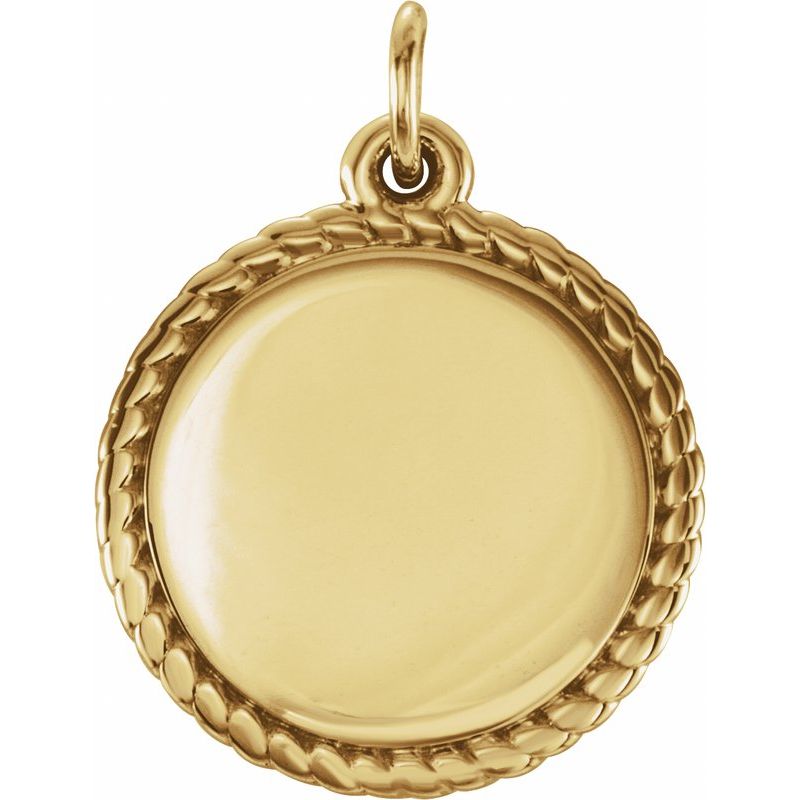 Engravable Rope Necklace or Charm/Pendant