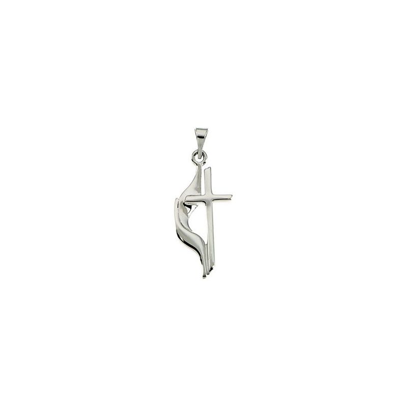 Methodist Cross Necklace or Pendant