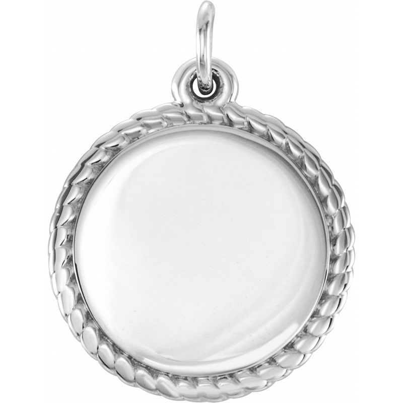 Engravable Rope Necklace or Charm/Pendant