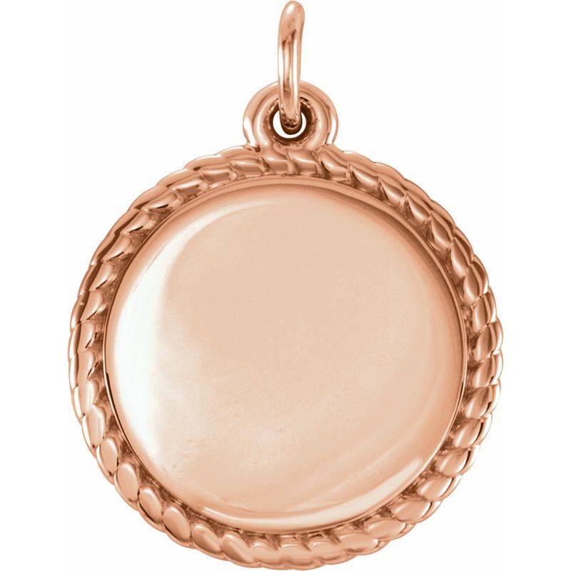 Engravable Rope Necklace or Charm/Pendant