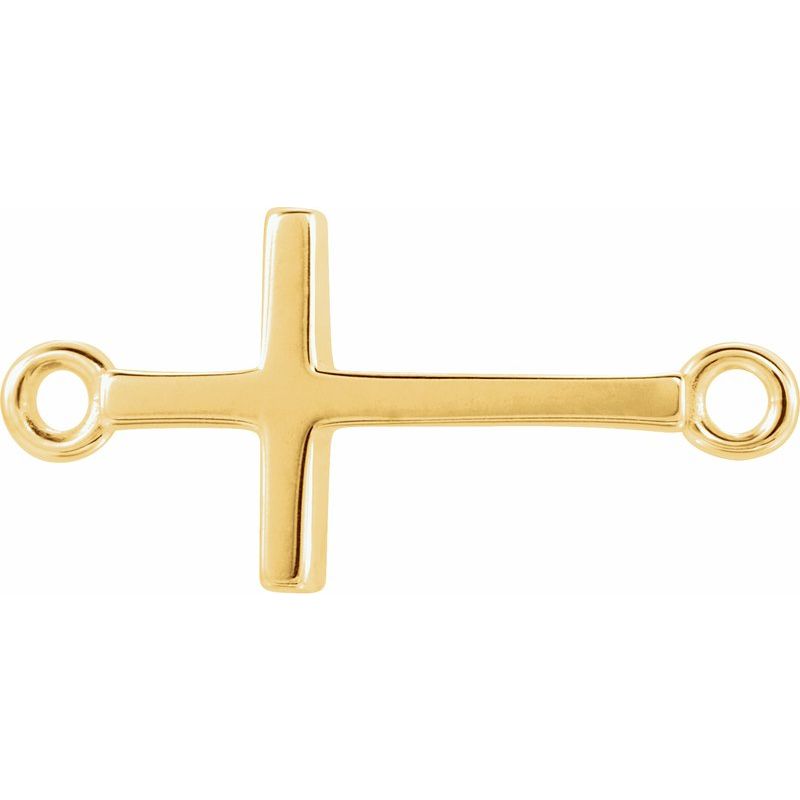 Sideways Cross Necklace or Center