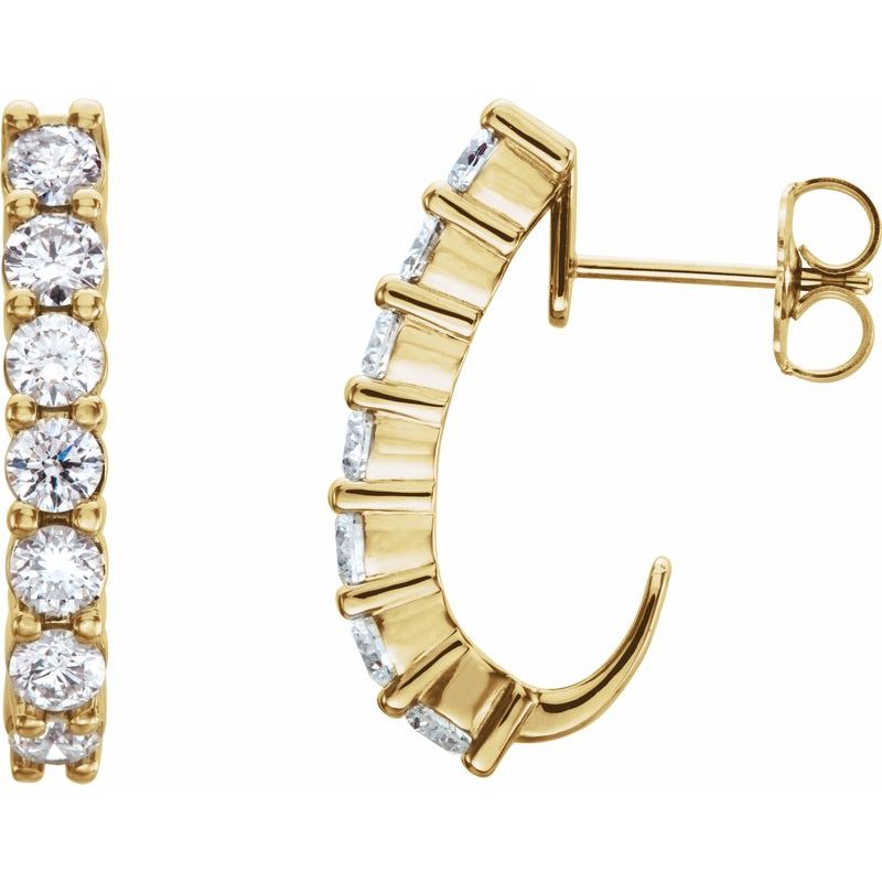 J-Hoop Earrings