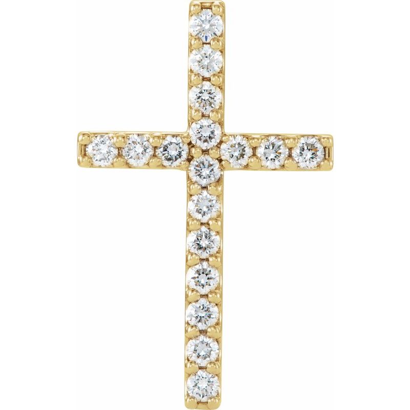 Petite Cross Necklace or Pendant — Diamond