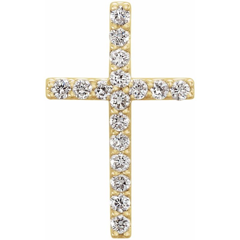 Petite Cross Necklace or Pendant — Diamond No. 2