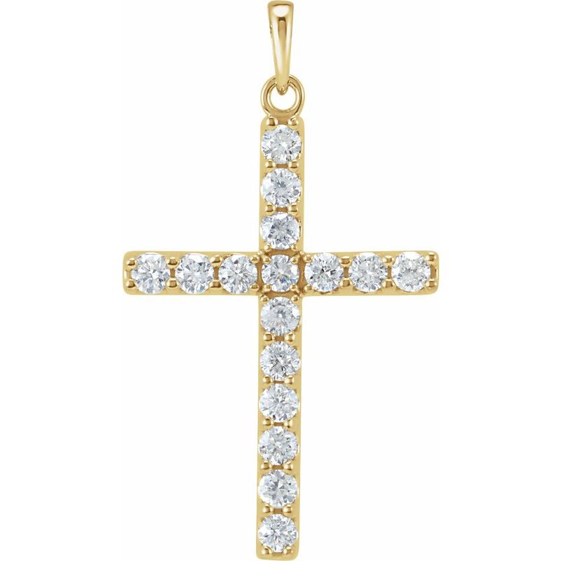Accented Cross Necklace or Pendant