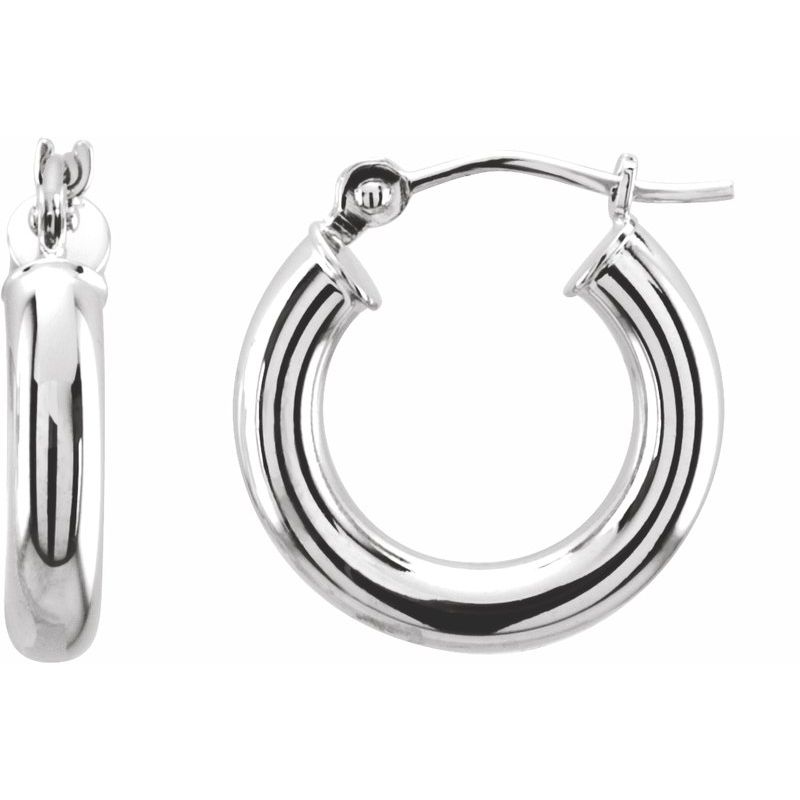 Tube Hoop Earrings No. 3