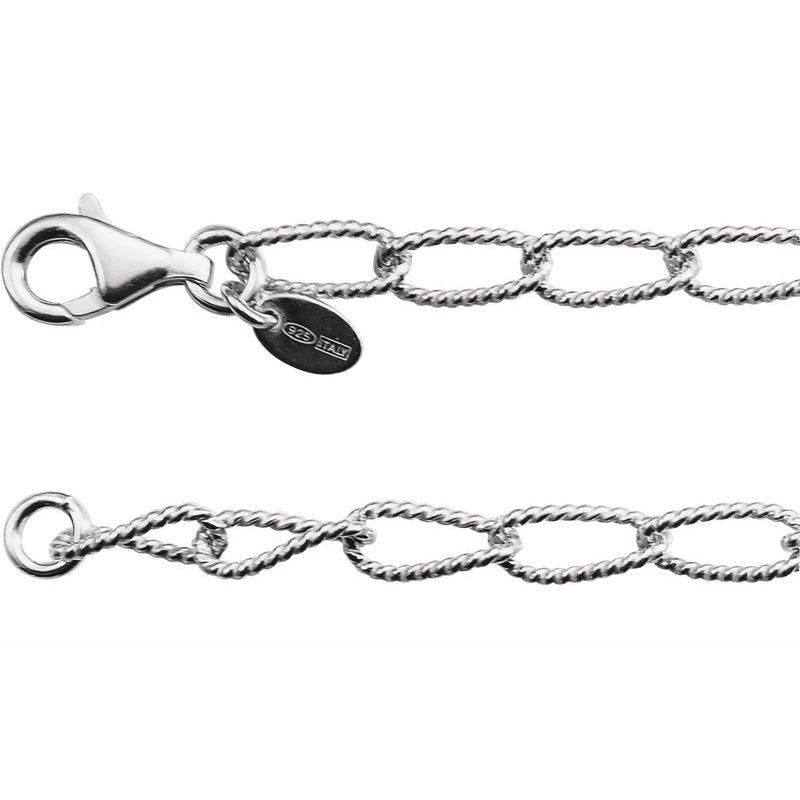 4.5 mm Knurled Curb Chain