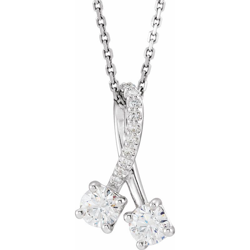 Two-Stone Necklace or Pendant