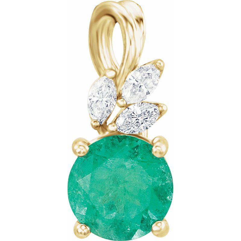 Accented Floral Necklace or Pendant