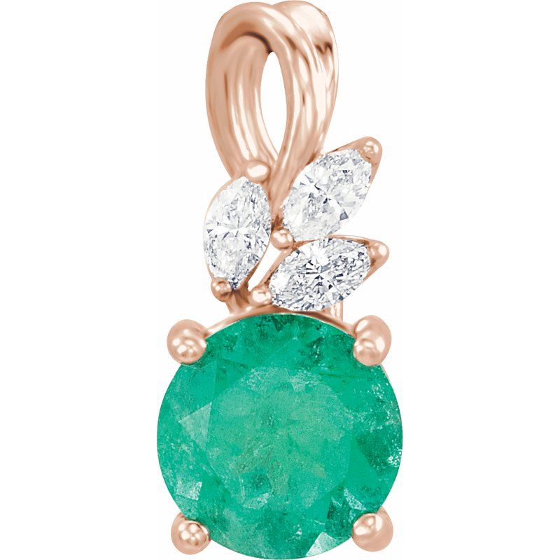 Accented Floral Necklace or Pendant