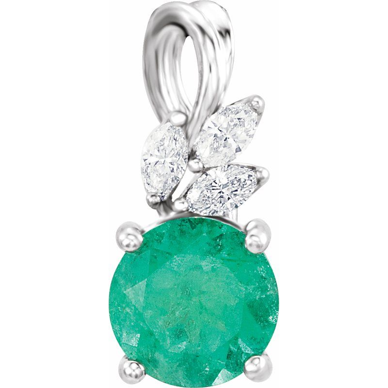 Accented Floral Necklace or Pendant