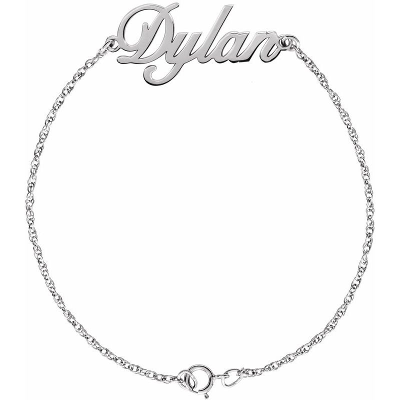 Script Nameplate Bracelet