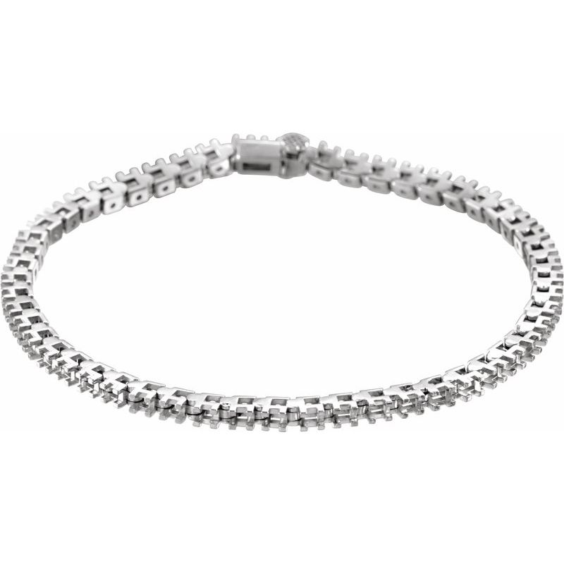 2 1/8 ctw Natural Diamond Line 7″ Bracelet